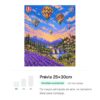 Céu de Balões Coloridos - Kit Pintura com Cristais