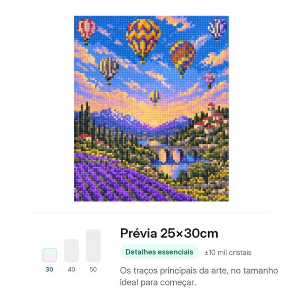 Céu de Balões Coloridos - Kit Pintura com Cristais