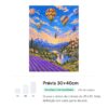 Céu de Balões Coloridos - Kit Pintura com Cristais