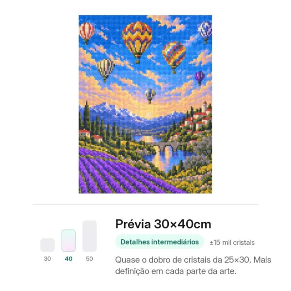 Céu de Balões Coloridos - Kit Pintura com Cristais