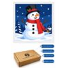 20x20cm - Boneco de Neve - Kit Pintura com Cristais
