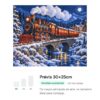 Expresso de Natal Nevado – Kit Pintura com Cristais