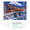 Expresso de Natal Nevado – Kit Pintura com Cristais