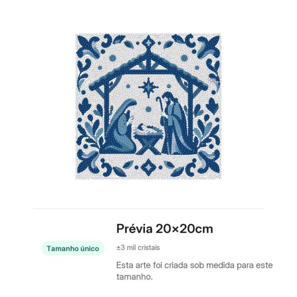20x20cm - Manjedoura em Azulejo Portugues - Kit Pintura com Cristais