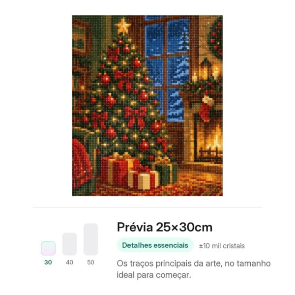 Noite de Natal Aconchegante – Kit Pintura com Cristais