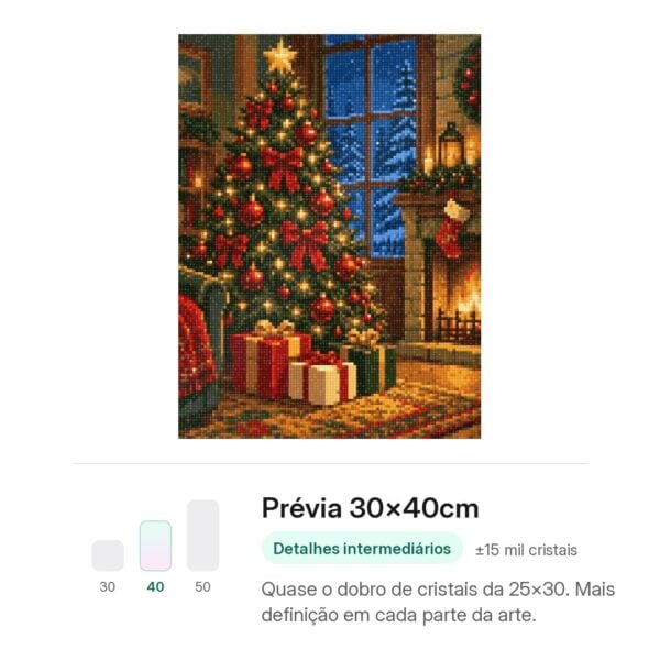 Noite de Natal Aconchegante – Kit Pintura com Cristais