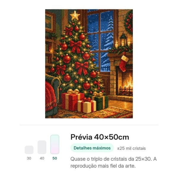 Noite de Natal Aconchegante – Kit Pintura com Cristais