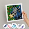 20x20cm - O Furto da Estrela - Kit Pintura com Cristais