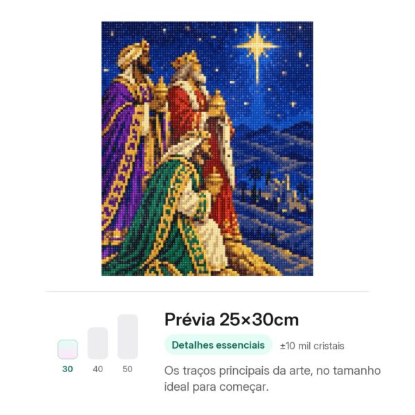 Os Três Reis Magos – Kit Pintura com Cristais