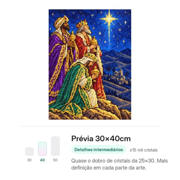 Os Três Reis Magos – Kit Pintura com Cristais