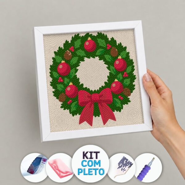 produto-27888-capa-20261022190444 20x20cm - Guirlanda com Laço - Kit Pintura com Cristais