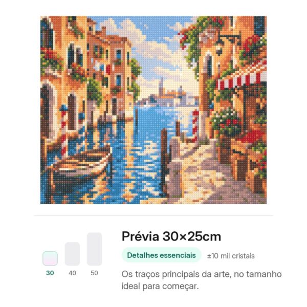 tarde-ensolarada-em-veneza-mockup-30x25cm-20261001191535 Tarde Ensolarada em Veneza - Kit Pintura com Cristais