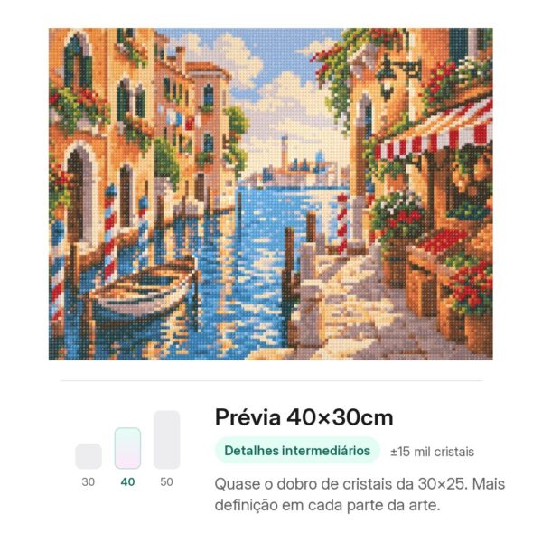 tarde-ensolarada-em-veneza-mockup-40x30cm-20261001191544 Tarde Ensolarada em Veneza - Kit Pintura com Cristais