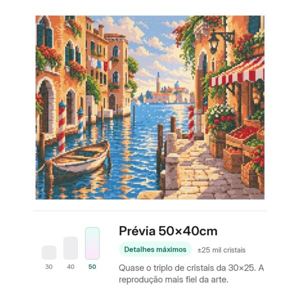 tarde-ensolarada-em-veneza-mockup-50x40cm-20261001191540 Tarde Ensolarada em Veneza - Kit Pintura com Cristais