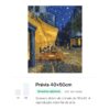 Terraço do Café à Noite por Vincent van Gogh – Kit Pintura com Cristais